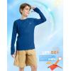 imageG Gradual Boys Rash Guard UPF 50 Sun Protection Shirt Quick Dry Long Sleeve Swim Shirts Lightweight SPF Youth Fishing ShirtBlue