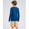 imageG Gradual Boys Rash Guard UPF 50 Sun Protection Shirt Quick Dry Long Sleeve Swim Shirts Lightweight SPF Youth Fishing ShirtBlue