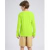 imageG Gradual Boys Rash Guard UPF 50 Sun Protection Shirt Quick Dry Long Sleeve Swim Shirts Lightweight SPF Youth Fishing ShirtFluorescent Green
