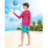 imageG Gradual Boys Rash Guard UPF 50 Sun Protection Shirt Quick Dry Long Sleeve Swim Shirts Lightweight SPF Youth Fishing ShirtHot Pink