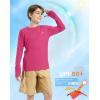 imageG Gradual Boys Rash Guard UPF 50 Sun Protection Shirt Quick Dry Long Sleeve Swim Shirts Lightweight SPF Youth Fishing ShirtHot Pink