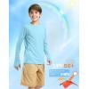 imageG Gradual Boys Rash Guard UPF 50 Sun Protection Shirt Quick Dry Long Sleeve Swim Shirts Lightweight SPF Youth Fishing ShirtLight Blue