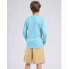 imageG Gradual Boys Rash Guard UPF 50 Sun Protection Shirt Quick Dry Long Sleeve Swim Shirts Lightweight SPF Youth Fishing ShirtLight Blue