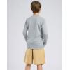 imageG Gradual Boys Rash Guard UPF 50 Sun Protection Shirt Quick Dry Long Sleeve Swim Shirts Lightweight SPF Youth Fishing ShirtLight Grey