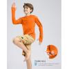 imageG Gradual Boys Rash Guard UPF 50 Sun Protection Shirt Quick Dry Long Sleeve Swim Shirts Lightweight SPF Youth Fishing ShirtOrange