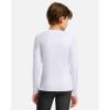 imageG Gradual Boys Youth Compression Shirt Long Sleeve Football Baseball Undershirt Quick Dry Sports Base Layer for BoyB White