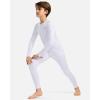 imageG Gradual Boys Youth Compression Shirt Long Sleeve Football Baseball Undershirt Quick Dry Sports Base Layer for BoyB White