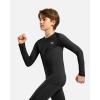 imageG Gradual Boys Youth Compression Shirt Long Sleeve Football Baseball Undershirt Quick Dry Sports Base Layer for BoyBlack