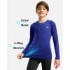 imageG Gradual Boys Youth Compression Shirt Long Sleeve Football Baseball Undershirt Quick Dry Sports Base Layer for BoyBlue