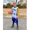 imageG Gradual Boys Youth Compression Shirt Long Sleeve Football Baseball Undershirt Quick Dry Sports Base Layer for BoyGolden Yellow