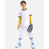 imageG Gradual Boys Youth Compression Shirt Long Sleeve Football Baseball Undershirt Quick Dry Sports Base Layer for BoyGolden Yellow