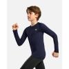 imageG Gradual Boys Youth Compression Shirt Long Sleeve Football Baseball Undershirt Quick Dry Sports Base Layer for BoyNavy