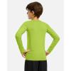 imageG Gradual Boys Youth Compression Shirt Long Sleeve Football Baseball Undershirt Quick Dry Sports Base Layer for BoyNeon Lime
