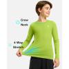 imageG Gradual Boys Youth Compression Shirt Long Sleeve Football Baseball Undershirt Quick Dry Sports Base Layer for BoyNeon Lime