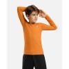 imageG Gradual Boys Youth Compression Shirt Long Sleeve Football Baseball Undershirt Quick Dry Sports Base Layer for BoyOrange