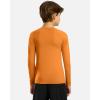 imageG Gradual Boys Youth Compression Shirt Long Sleeve Football Baseball Undershirt Quick Dry Sports Base Layer for BoyOrange