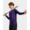 imageG Gradual Boys Youth Compression Shirt Long Sleeve Football Baseball Undershirt Quick Dry Sports Base Layer for BoyPurple
