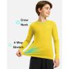 imageG Gradual Boys Youth Compression Shirt Long Sleeve Football Baseball Undershirt Quick Dry Sports Base Layer for BoyYellow