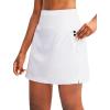 imageG Gradual Golf Skorts Skirts for Women with 5 Pockets Womens High Waisted Lightweight Athletic Skirt for Tennis RunningAwhite