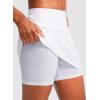 imageG Gradual Golf Skorts Skirts for Women with 5 Pockets Womens High Waisted Lightweight Athletic Skirt for Tennis RunningAwhite