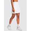 imageG Gradual Golf Skorts Skirts for Women with 5 Pockets Womens High Waisted Lightweight Athletic Skirt for Tennis RunningAwhite