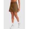 imageG Gradual Golf Skorts Skirts for Women with 5 Pockets Womens High Waisted Lightweight Athletic Skirt for Tennis RunningBrown