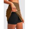 imageG Gradual Golf Skorts Skirts for Women with 5 Pockets Womens High Waisted Lightweight Athletic Skirt for Tennis RunningBrown