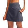 imageG Gradual Golf Skorts Skirts for Women with 5 Pockets Womens High Waisted Lightweight Athletic Skirt for Tennis RunningDark Grey