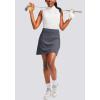 imageG Gradual Golf Skorts Skirts for Women with 5 Pockets Womens High Waisted Lightweight Athletic Skirt for Tennis RunningDark Grey