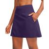 imageG Gradual Golf Skorts Skirts for Women with 5 Pockets Womens High Waisted Lightweight Athletic Skirt for Tennis RunningDark Purple