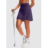 imageG Gradual Golf Skorts Skirts for Women with 5 Pockets Womens High Waisted Lightweight Athletic Skirt for Tennis RunningDark Purple