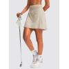 imageG Gradual Golf Skorts Skirts for Women with 5 Pockets Womens High Waisted Lightweight Athletic Skirt for Tennis RunningKhaki