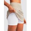 imageG Gradual Golf Skorts Skirts for Women with 5 Pockets Womens High Waisted Lightweight Athletic Skirt for Tennis RunningKhaki