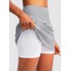 imageG Gradual Golf Skorts Skirts for Women with 5 Pockets Womens High Waisted Lightweight Athletic Skirt for Tennis RunningLight Grey