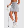 imageG Gradual Golf Skorts Skirts for Women with 5 Pockets Womens High Waisted Lightweight Athletic Skirt for Tennis RunningLight Grey