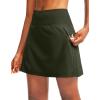 imageG Gradual Golf Skorts Skirts for Women with 5 Pockets Womens High Waisted Lightweight Athletic Skirt for Tennis RunningOlive