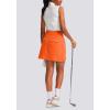 imageG Gradual Golf Skorts Skirts for Women with 5 Pockets Womens High Waisted Lightweight Athletic Skirt for Tennis RunningOrange