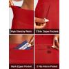 imageG Gradual Golf Skorts Skirts for Women with 5 Pockets Womens High Waisted Lightweight Athletic Skirt for Tennis RunningRed