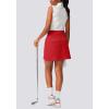 imageG Gradual Golf Skorts Skirts for Women with 5 Pockets Womens High Waisted Lightweight Athletic Skirt for Tennis RunningRed