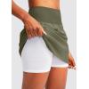 imageG Gradual Golf Skorts Skirts for Women with 5 Pockets Womens High Waisted Lightweight Athletic Skirt for Tennis RunningSage Grey