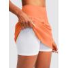 imageG Gradual Golf Skorts Skirts for Women with 5 Pockets Womens High Waisted Lightweight Athletic Skirt for Tennis RunningScorched Red Coral