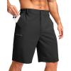 imageG Gradual Mens Casual Shorts 7quot 9quot Lightweight 4 Pockets Stretch QuickDry Summer Shorts for Golf Work Hiking TripsBlack