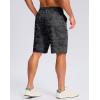 imageG Gradual Mens Casual Shorts 7quot 9quot Lightweight 4 Pockets Stretch QuickDry Summer Shorts for Golf Work Hiking TripsBlack Camo