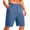 imageG Gradual Mens Casual Shorts 7quot 9quot Lightweight 4 Pockets Stretch QuickDry Summer Shorts for Golf Work Hiking TripsBlue