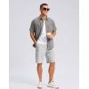 imageG Gradual Mens Casual Shorts 7quot 9quot Lightweight 4 Pockets Stretch QuickDry Summer Shorts for Golf Work Hiking TripsBright Gray