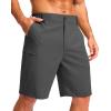 imageG Gradual Mens Casual Shorts 7quot 9quot Lightweight 4 Pockets Stretch QuickDry Summer Shorts for Golf Work Hiking TripsCharcoal
