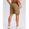 imageG Gradual Mens Casual Shorts 7quot 9quot Lightweight 4 Pockets Stretch QuickDry Summer Shorts for Golf Work Hiking TripsDark Khaki