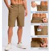 imageG Gradual Mens Casual Shorts 7quot 9quot Lightweight 4 Pockets Stretch QuickDry Summer Shorts for Golf Work Hiking TripsDark Khaki