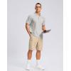 imageG Gradual Mens Casual Shorts 7quot 9quot Lightweight 4 Pockets Stretch QuickDry Summer Shorts for Golf Work Hiking TripsLight Khaki