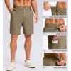imageG Gradual Mens Casual Shorts 7quot 9quot Lightweight 4 Pockets Stretch QuickDry Summer Shorts for Golf Work Hiking TripsMedium Khaki